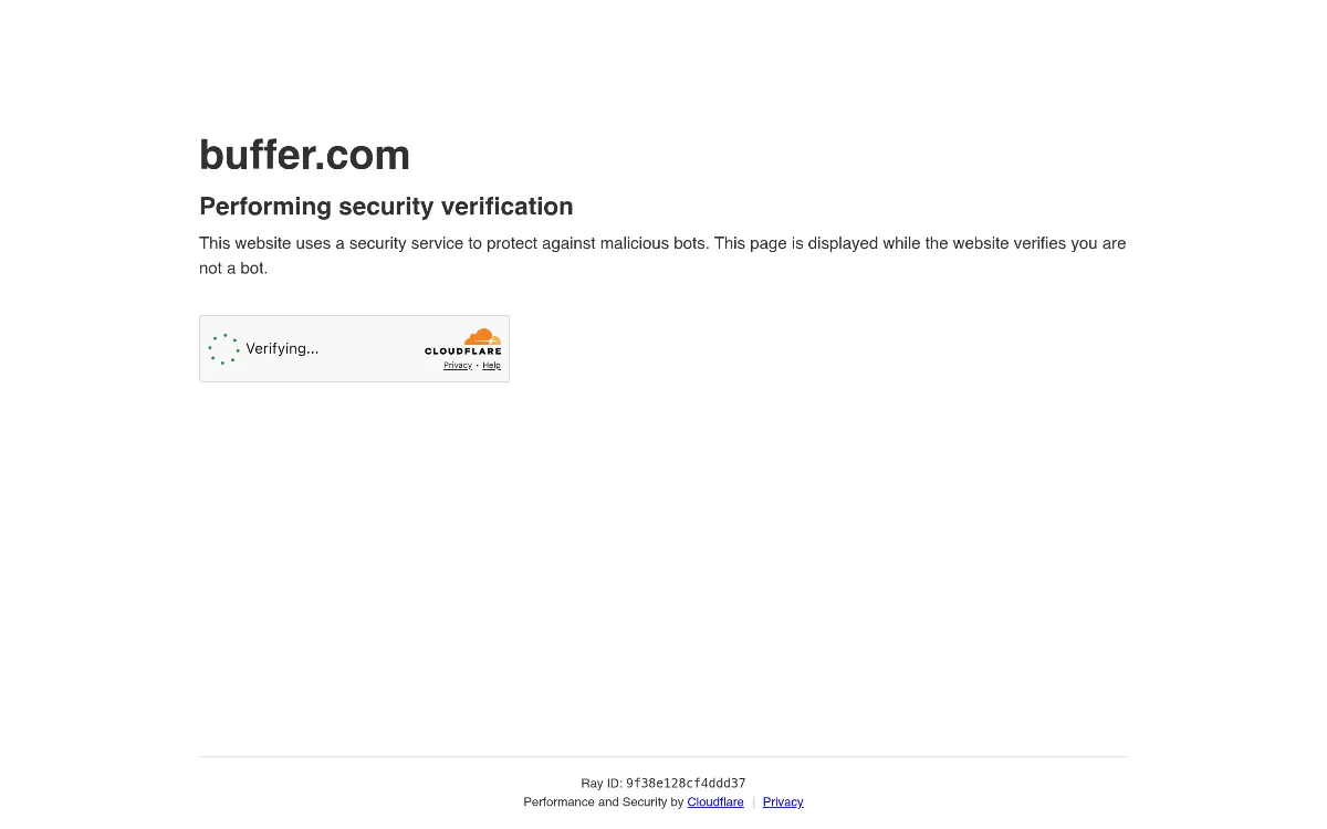 Buffer tool dashboard interface screenshot 1