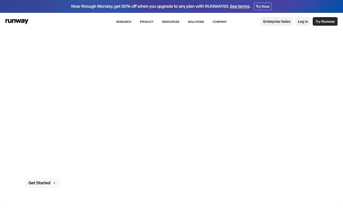 Runway tool dashboard interface screenshot 1