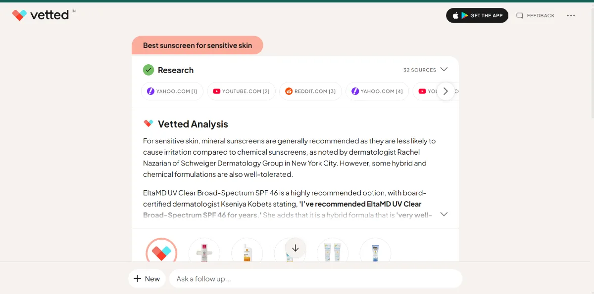 Vetted tool dashboard interface screenshot 2