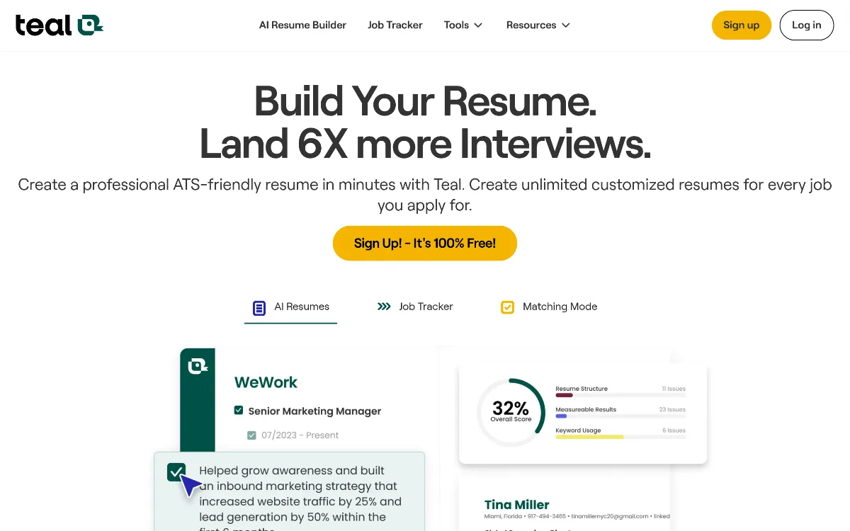 Teal tool dashboard interface screenshot 1
